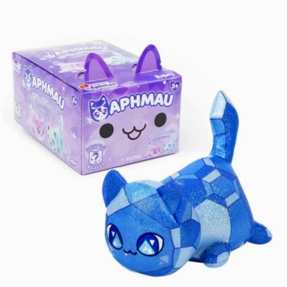 Aphmau Meemeow SAPPHIRE BLUE 6" Celestial Litter 4 Plush Cat Kitten Toy SEALED